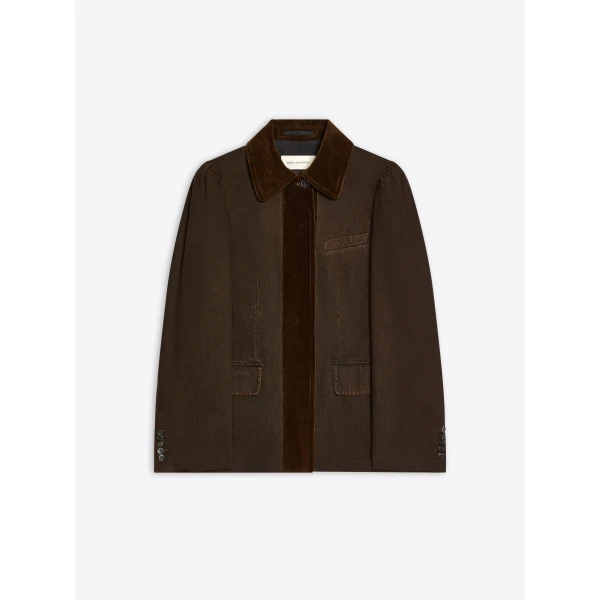 Dries Van Noten Dyed denim blazer