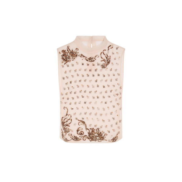 Dries Van Noten Embellished bib Top