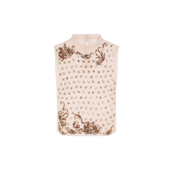 Dries Van Noten Embellished bib Top