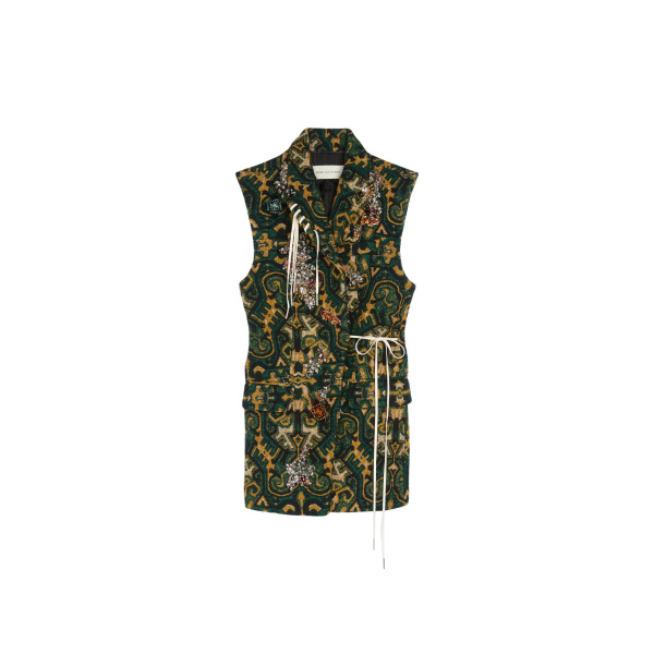 Dries Van Noten Embellished sleeveless blazer