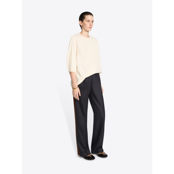 Dries Van Noten Embellished tuxedo pants, view 2
