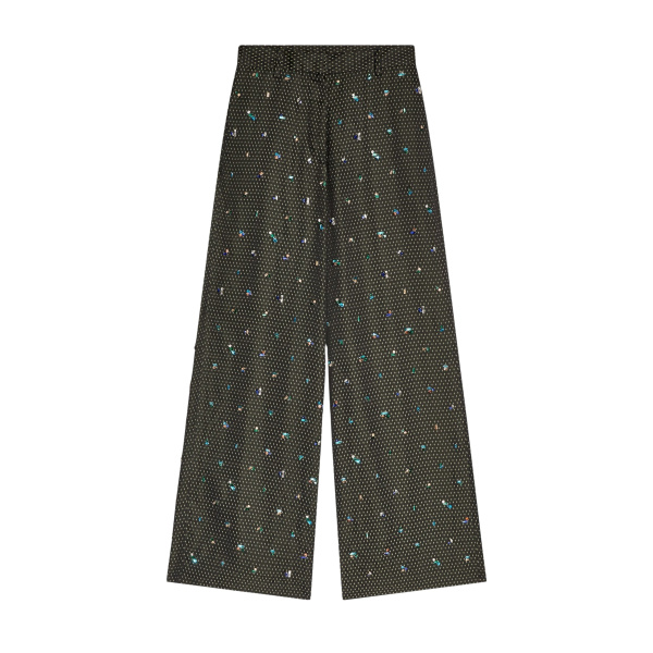 Dries Van Noten Embellished wide leg pants
