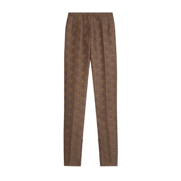 Fitted jacquard pants