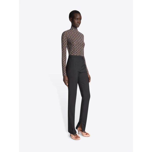 Dries Van Noten Fitted wool mohair pants, view 2
