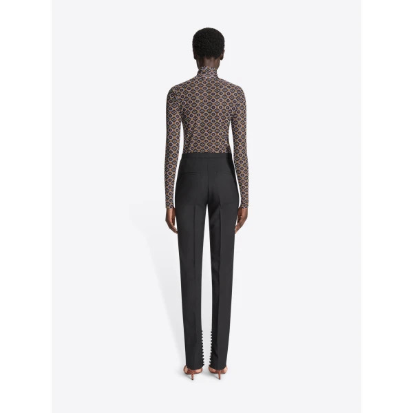 Dries Van Noten Fitted wool mohair pants, view 3