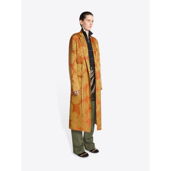 Dries Van Noten Fluid jacquard coat, view 2