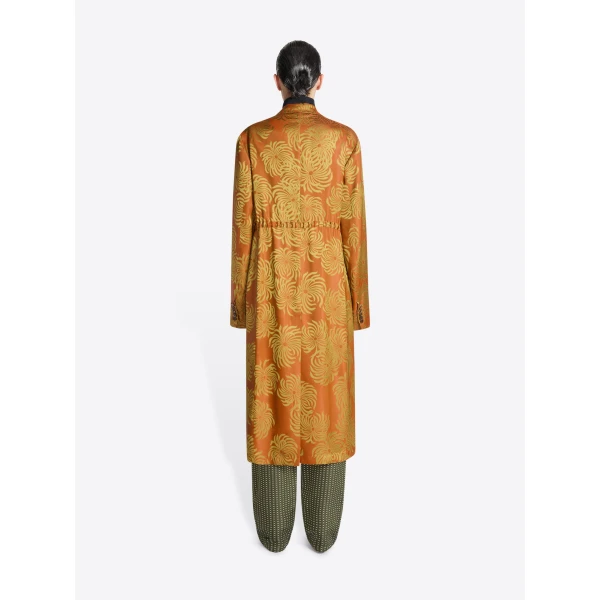 Dries Van Noten Fluid jacquard coat, view 3