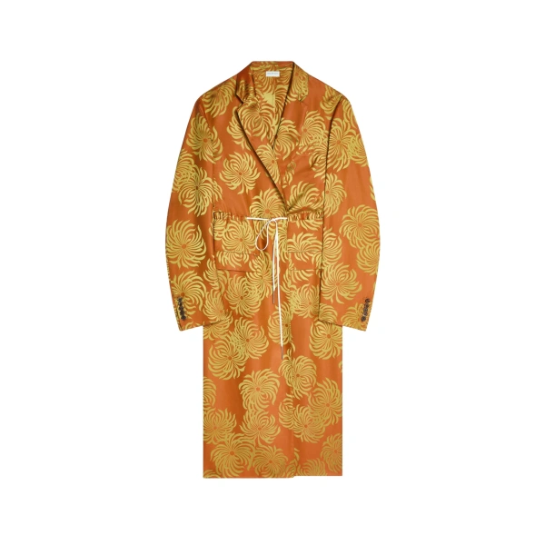Dries Van Noten Fluid jacquard coat