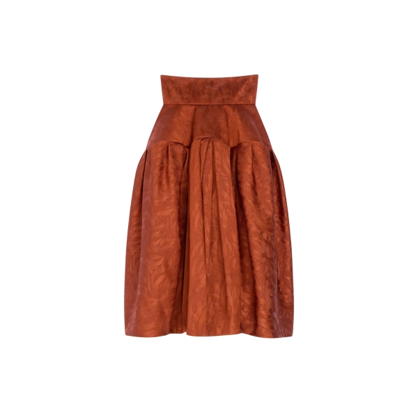 Dries Van Noten High waisted jacquard skirt