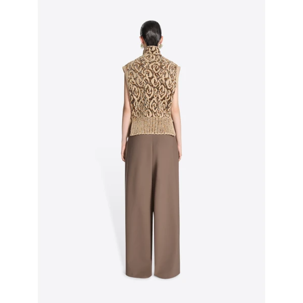 Dries Van Noten Jacquard bib sweater, view 3