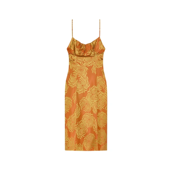 Jacquard slip dress