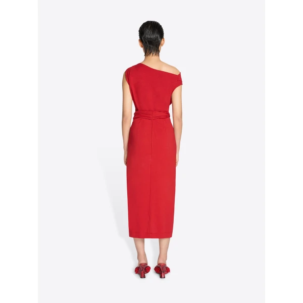 Dries Van Noten Knotted jersey skirt, view 3