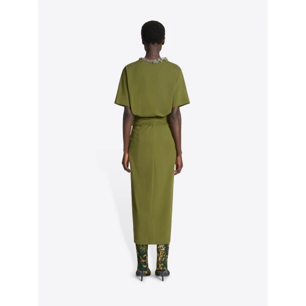 Dries Van Noten Knotted jersey skirt, view 3