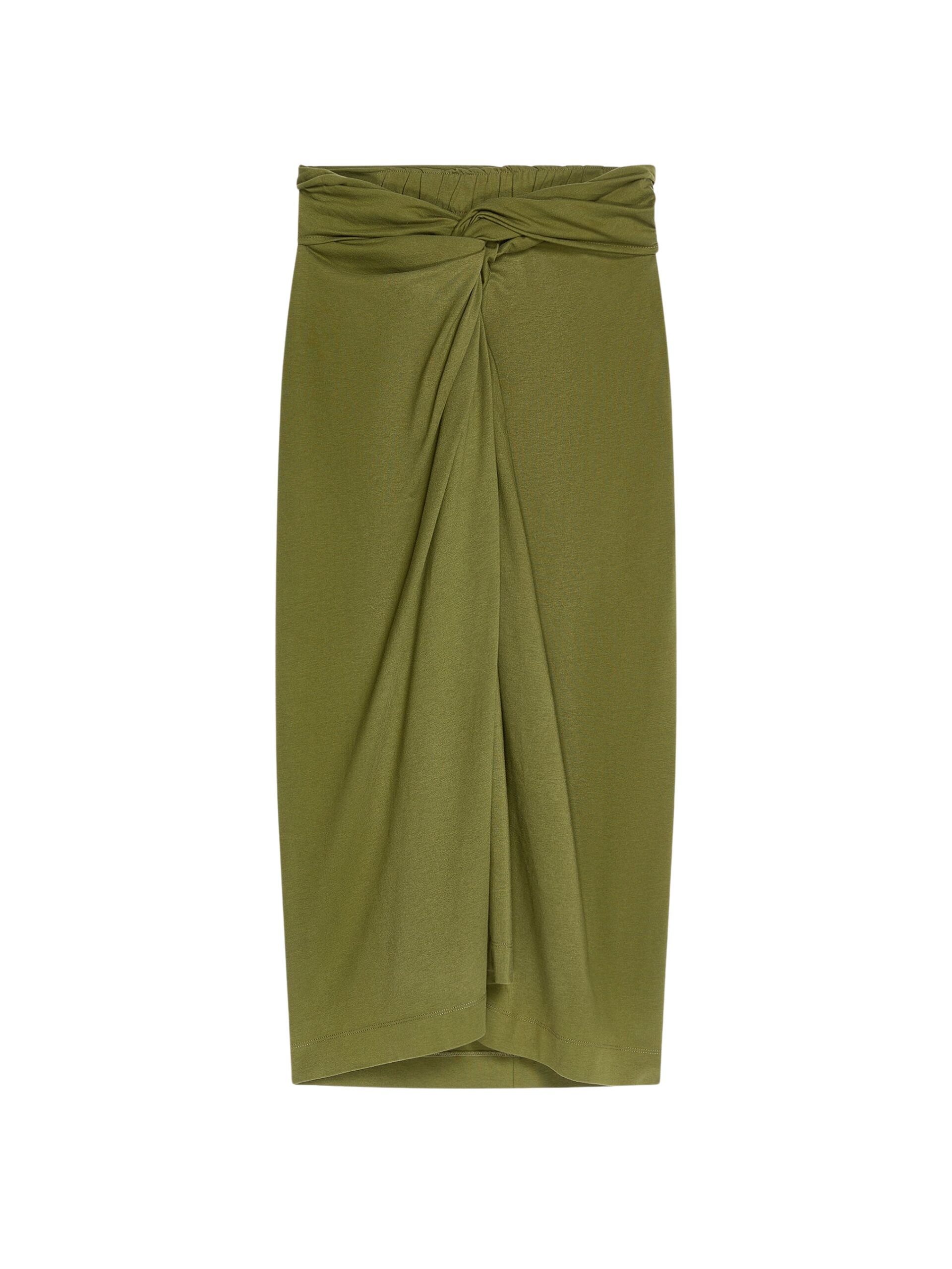 Dries Van Noten Knotted jersey skirt