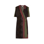 Dries Van Noten Layered velvet dress