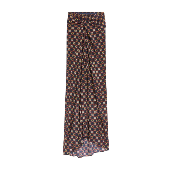 Dries Van Noten Long draped silk skirt