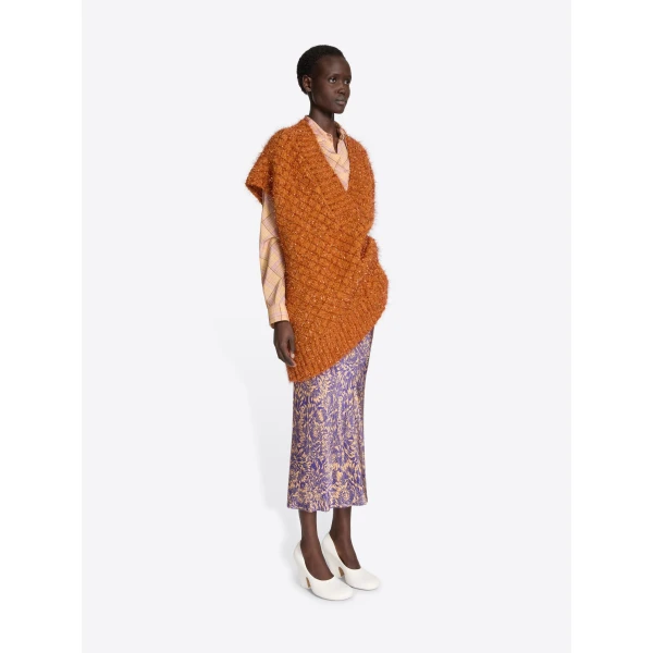 Dries Van Noten Metallized knit sweater, view 2