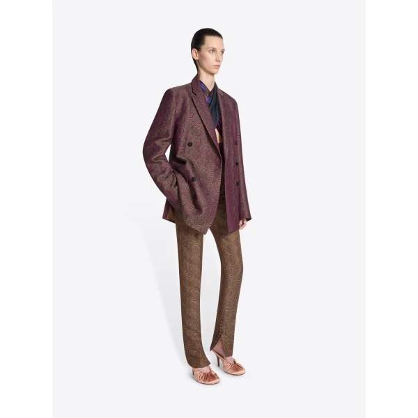 Dries Van Noten Oversized jacquard blazer, view 2