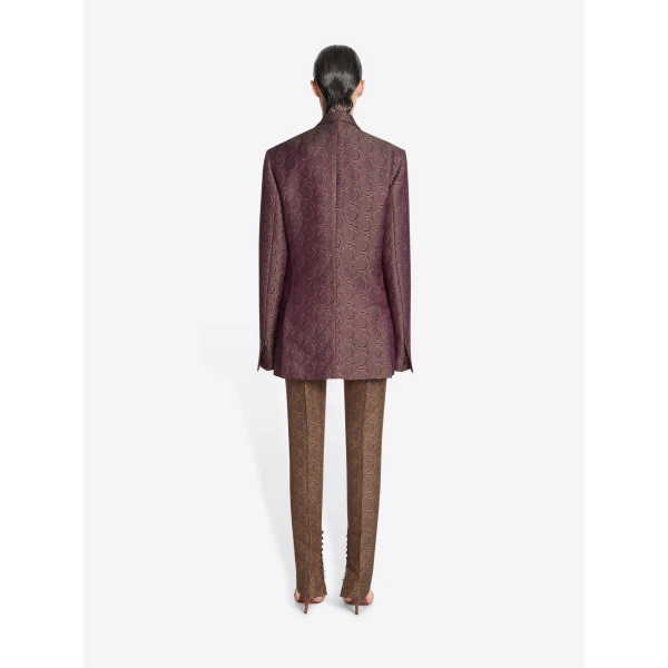 Dries Van Noten Oversized jacquard blazer, view 3