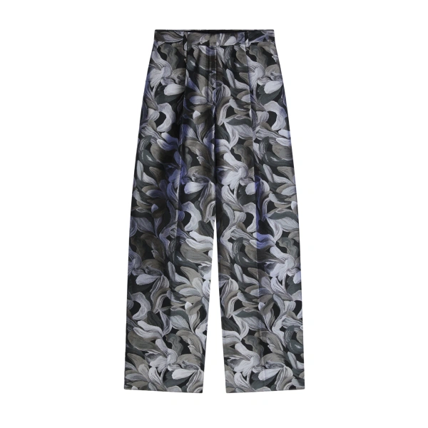 Printed tailored pants
