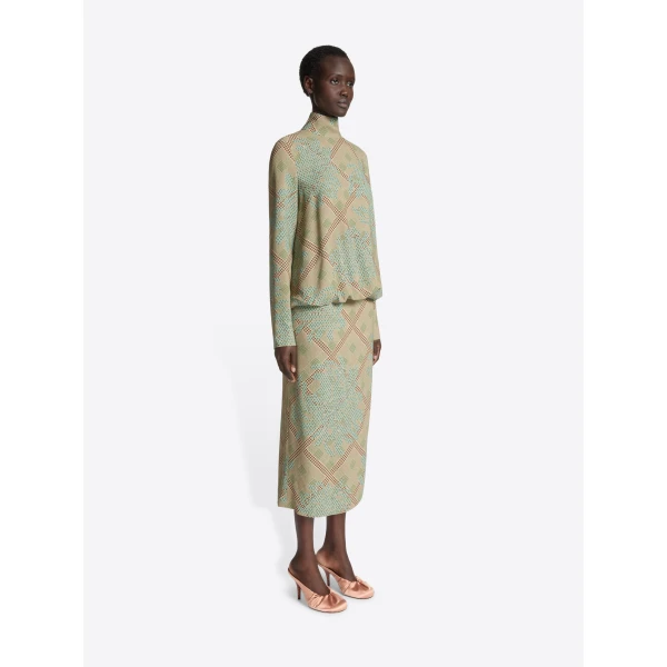 Dries Van Noten Printed viscose dress, view 2