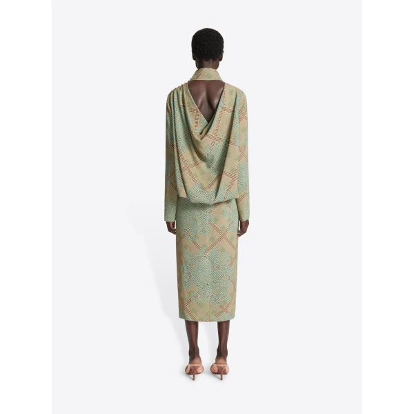Dries Van Noten Printed viscose dress, view 3