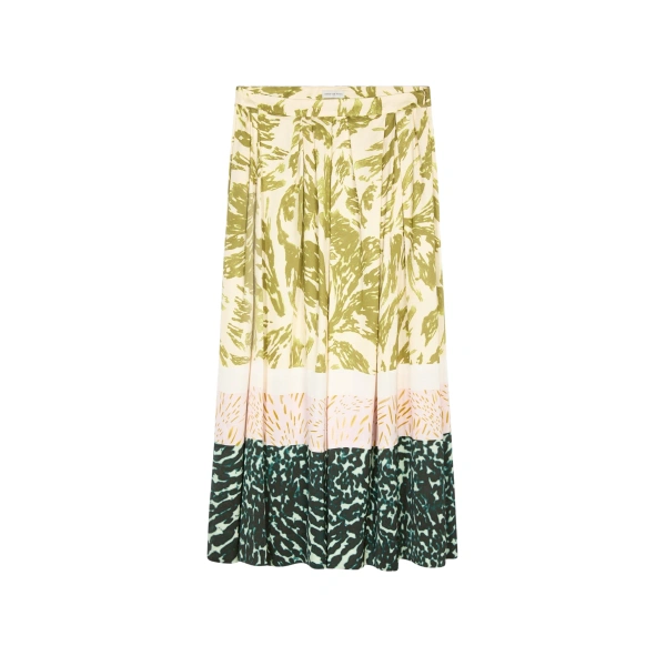 Printed viscose skirt