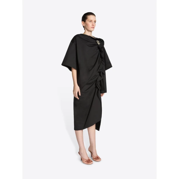 Dries Van Noten Ruffled cotton skirt, view 2