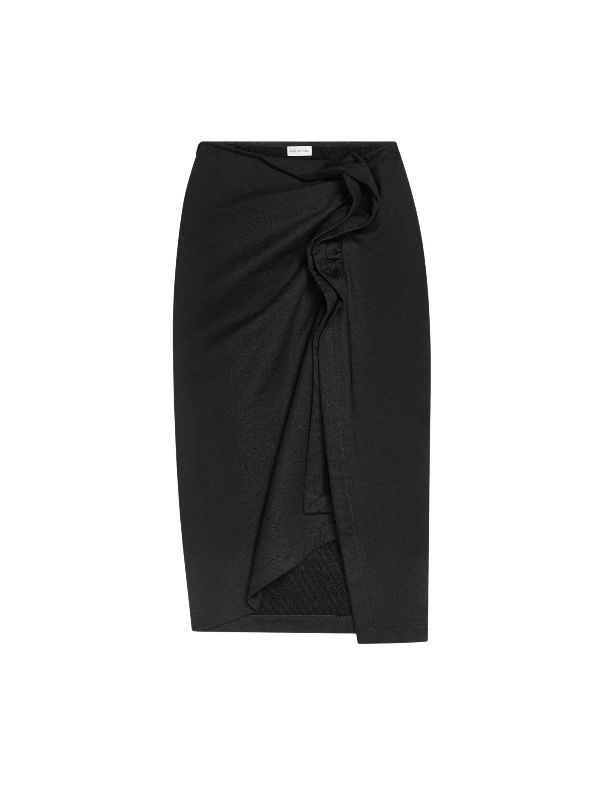 Dries Van Noten Ruffled cotton skirt