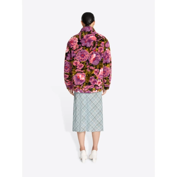 Dries Van Noten Shearling jacquard jacket, view 3