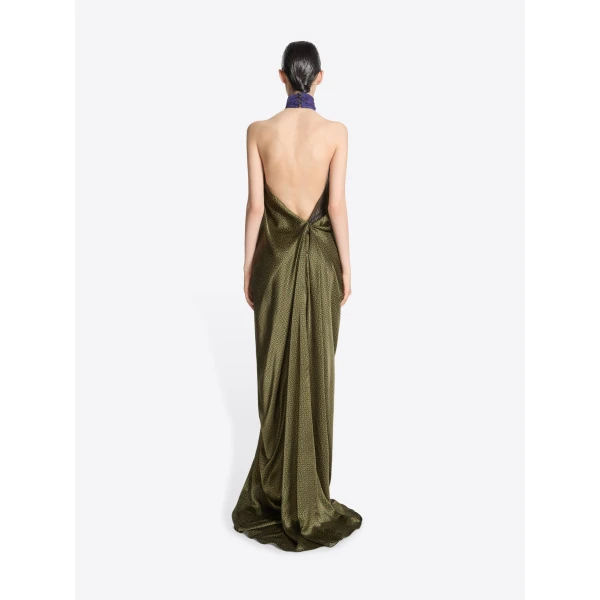Dries Van Noten Silk evening dress, view 3