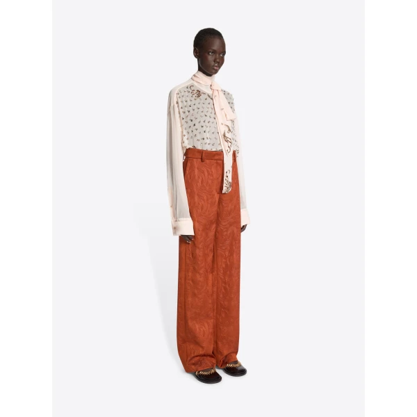 Dries Van Noten Slouchy jacquard pants, view 2