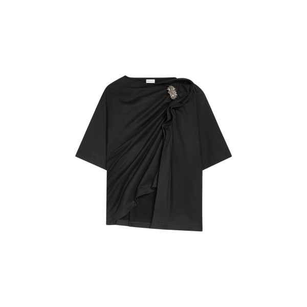 Dries Van Noten Tee with brooch Top