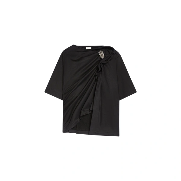 Dries Van Noten Tee with brooch Top
