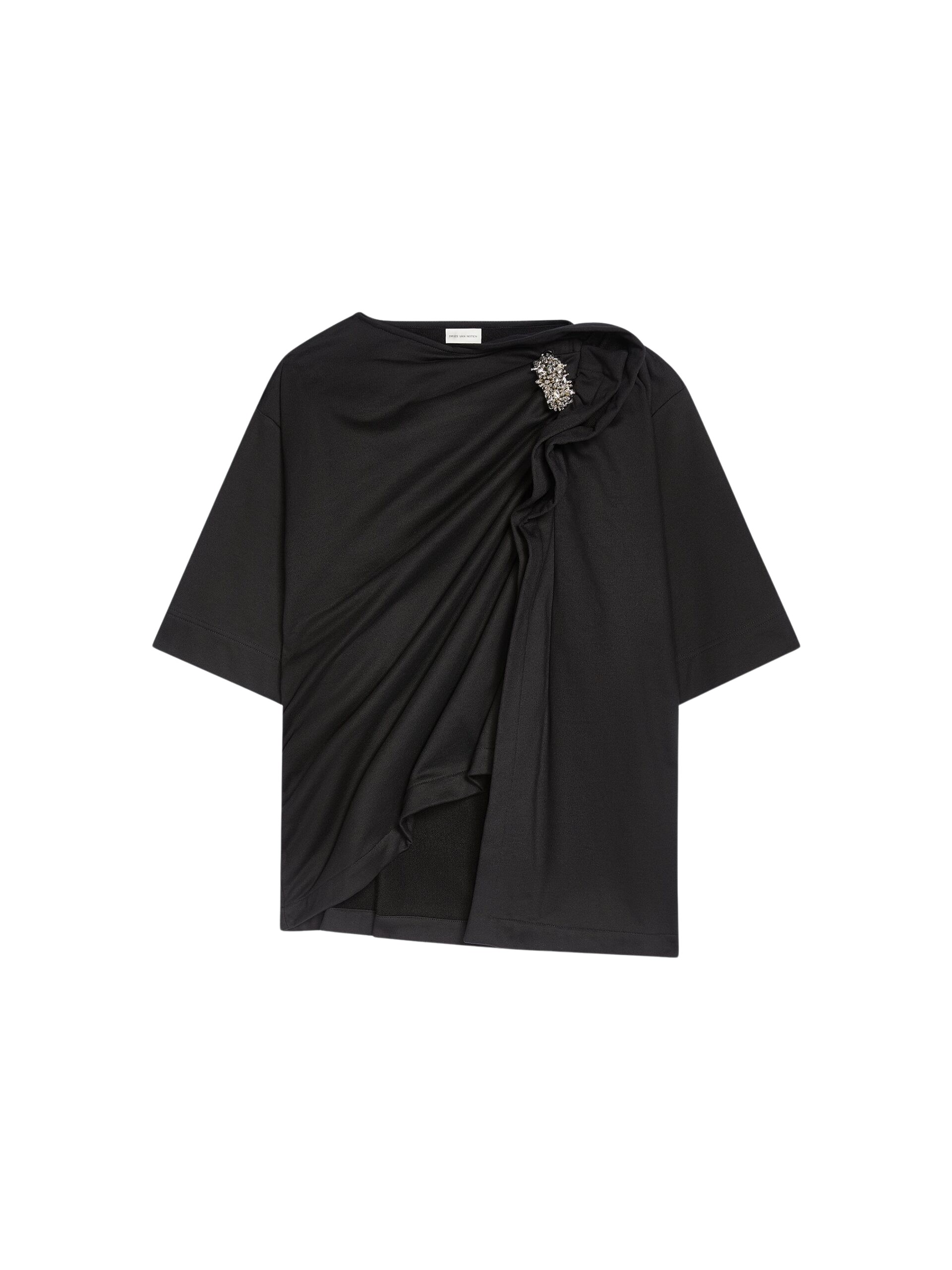 Dries-Van-Noten-Tee-with-brooch-scaled95722_nobg Dries Van Noten Tops