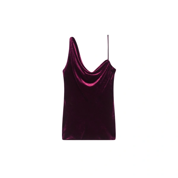 Velvet slip top