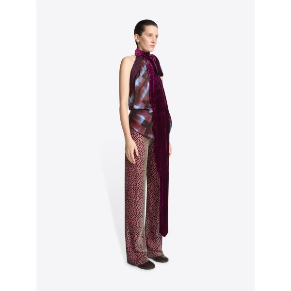Dries Van Noten Viscose halterneck top, view 2