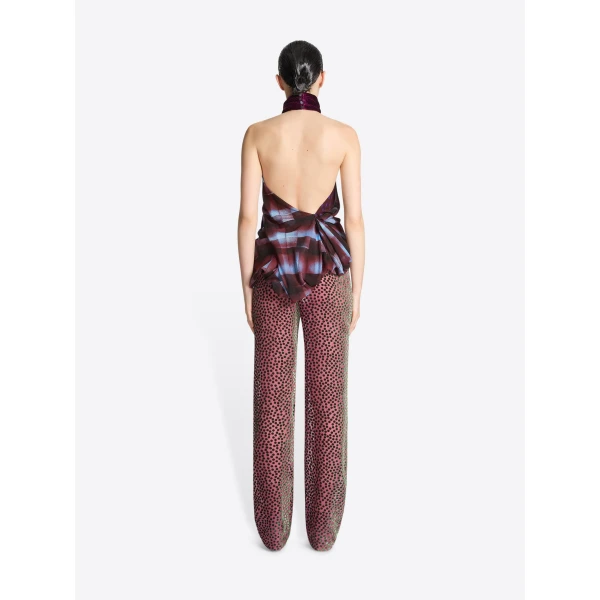 Dries Van Noten Viscose halterneck top, view 3