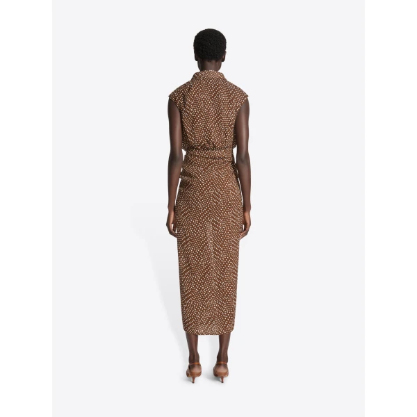 Dries Van Noten Waisted ruffled dress, view 3