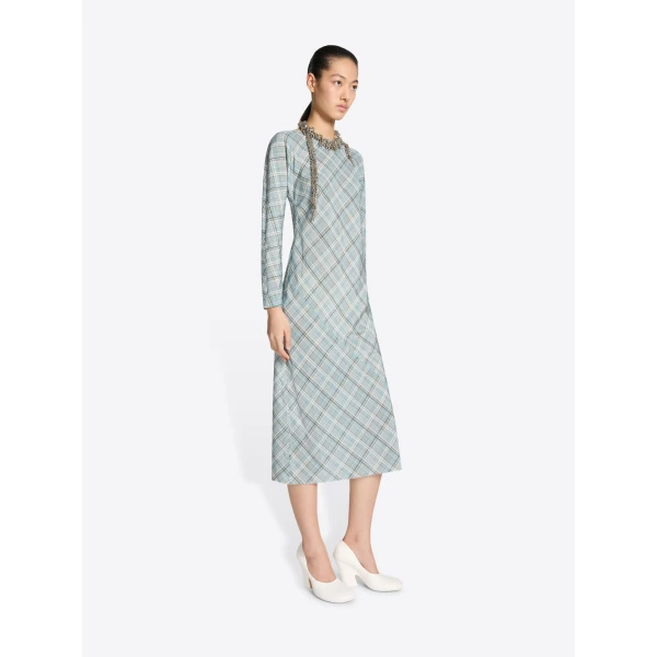 Dries Van Noten Waisted silk dress, view 2