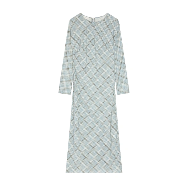 Waisted silk dress