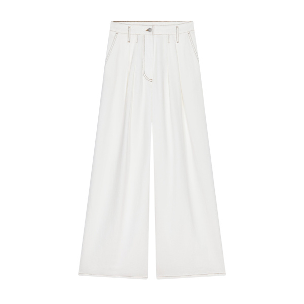 Dries Van Noten Wide pleated jeans