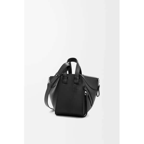 LOEWE Compact Hammock Bag In Classic Calfskin, view 3