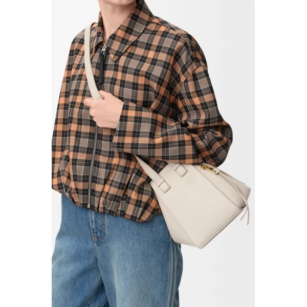 LOEWE Compact Hammock Bag In Soft Grained Calfskin, view 2