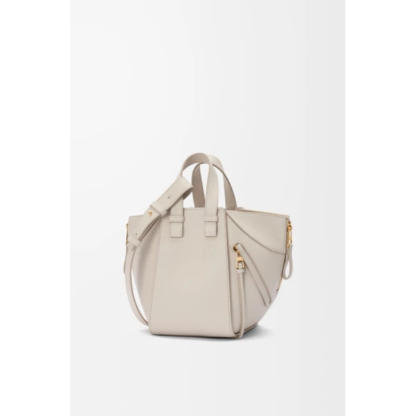 LOEWE Compact Hammock Bag In Soft Grained Calfskin, view 3