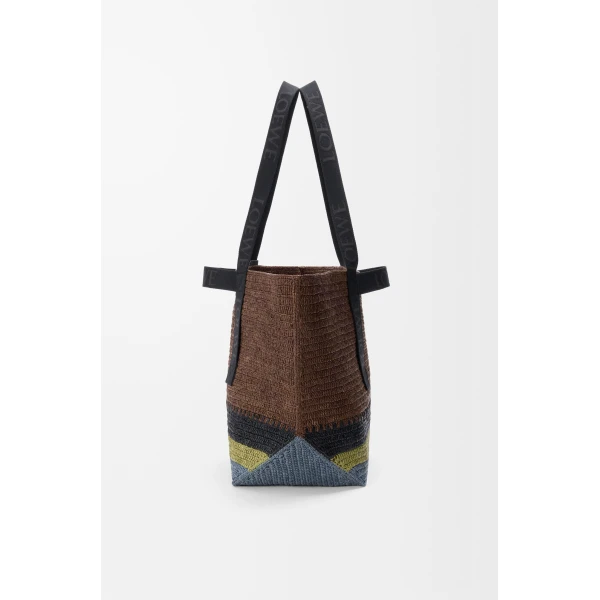 LOEWE Fold Shopper In Raffia, view 4