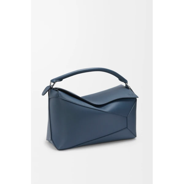 LOEWE Large Puzzle Edge Bag In Classic Calfskin, view 2