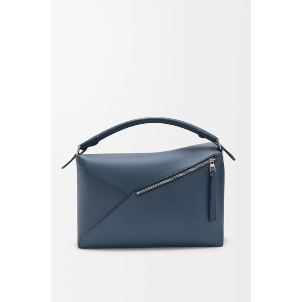 LOEWE Large Puzzle Edge Bag In Classic Calfskin, view 3