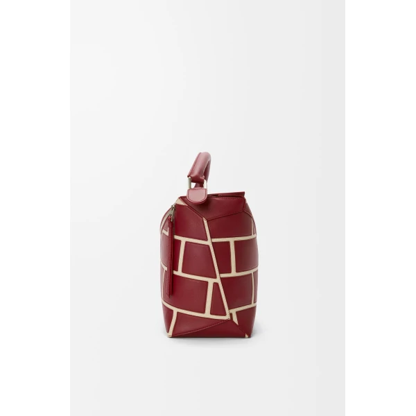 LOEWE Large Puzzle Edge Bag In Classic Calfskin, view 4