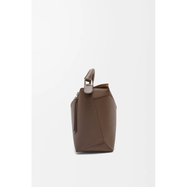 LOEWE Large Puzzle Edge Bag In Grained Calfskin, view 3